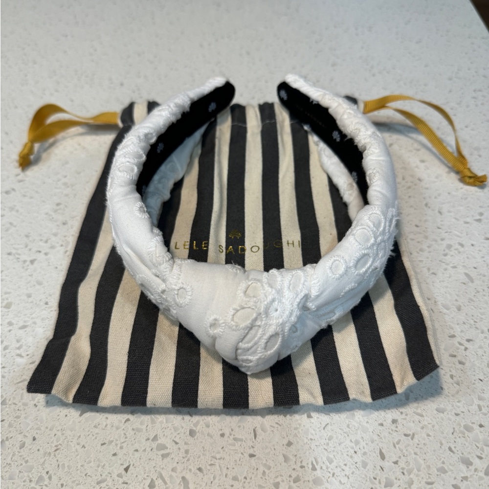 Lele Sadoughi eyelet headband